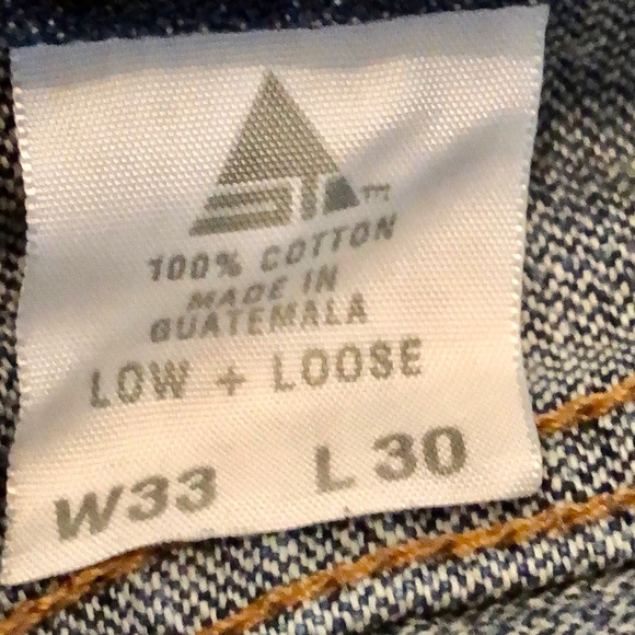 Men's Levi's Silver tap low and loose jeans dark wash - Picture 12 of 13